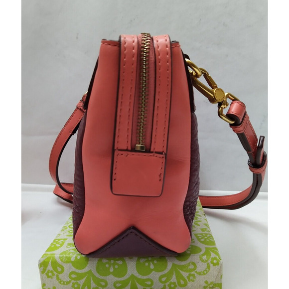 Marc By Marc Jacobs Purple Pebbled Leather Zipper Closure Crossbody Bag - Picture 3 of 16